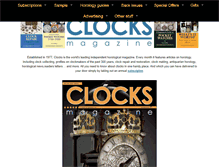 Tablet Screenshot of clocksmagazine.com